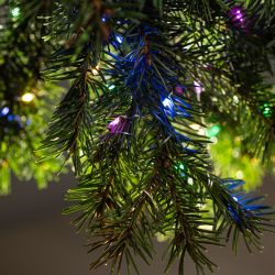 Светодиодная новогодняя гирлянда Intro Holiday INNR-02M нить мультиколор 10 м 100 microled IP20 3AA | Intro