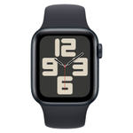 Часы Apple Watch SE, 40 мм, алюминий цвета «тёмная ночь», ремешок Sport Band цвета «тёмная ночь» (2024)