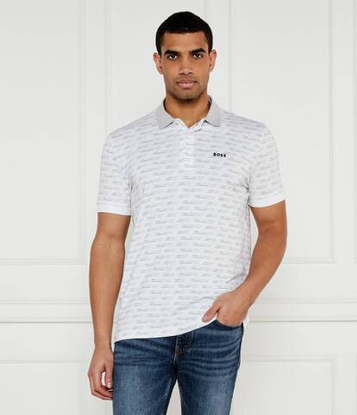 Поло Paddy Tape AO BOSS GREEN - белый(50534269)