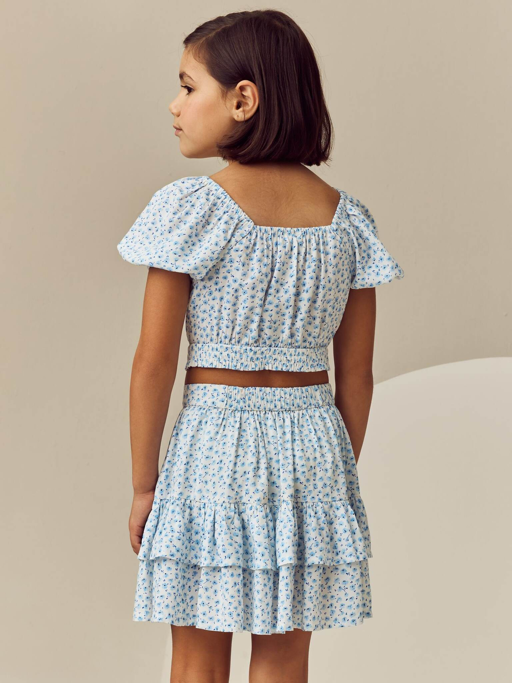 Топ и юбка в комплекте для девочки Next AC6-279, Голубой