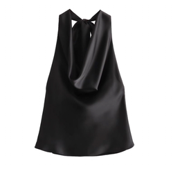 Топ шелковый, на завязке