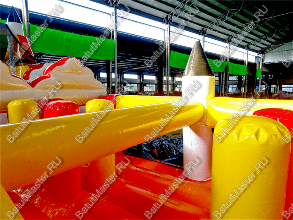 Коммерческий надувной батут "Ракета на взлёте"