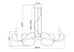 Подвесная люстра Maytoni MOD051PL-07TR