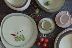 Чашка с блюдцем 90мл Easy Life Organica зелёная