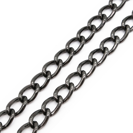 Цепь алюминиевая 18*11,8(черный никель, КИТАЙ)