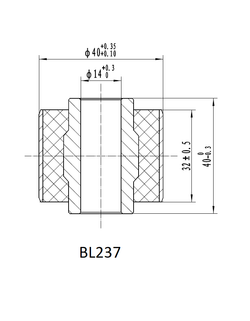 Втулка амортизатора РИФ SA237 (с маркировкой 1) нижняя