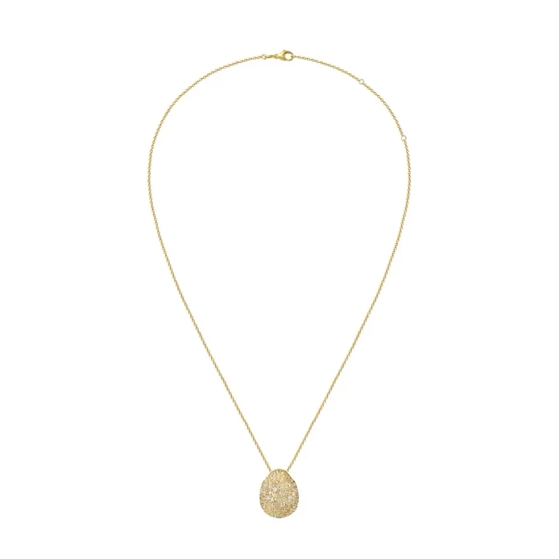 Колье Яички с Блестками – Золото