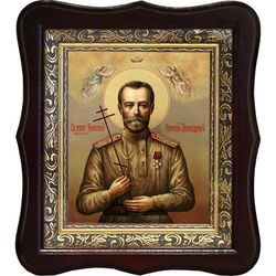 Николай II Святой Благочестивый царь-мученик. Икона на холсте.