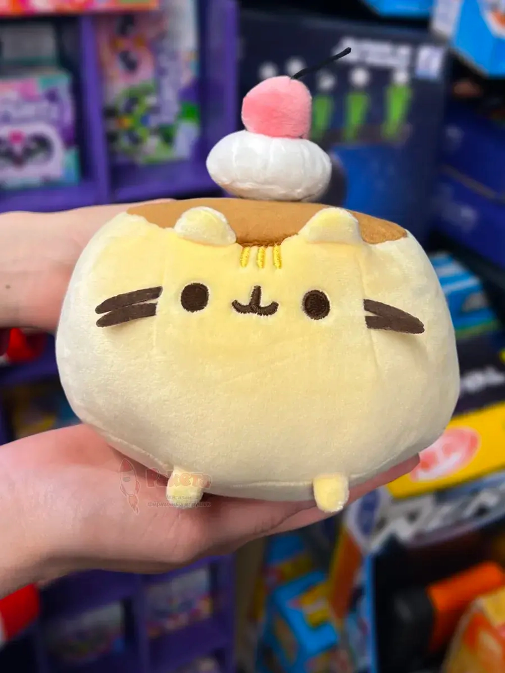 Мягкая игрушка Пушин Кот Кэт плюшевый котик с вишенкой