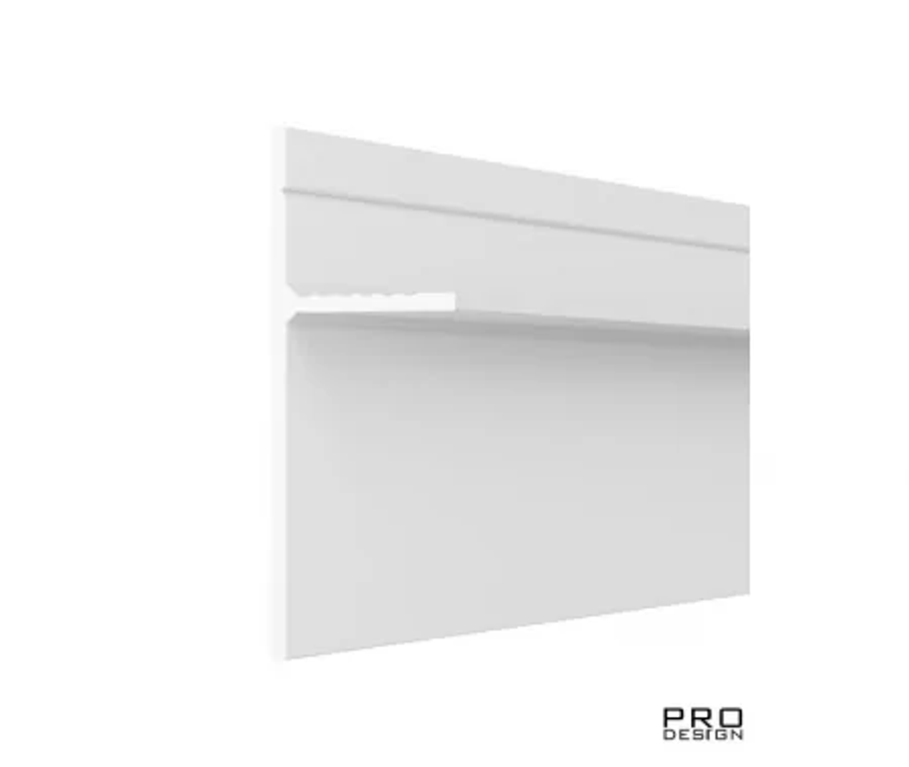 Теневой плинтус скрытого монтажа Pro Design Panel Белый 2700мм