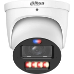 Уличная купольная IP-видеокамера Dahua WizColor 4Мп; 1/1.8” CMOS; моторизованный объектив 2.7~12мм (4x); LED 50м, ИК 50м; сигнализация красно-синей подсветкой; IP67; метал