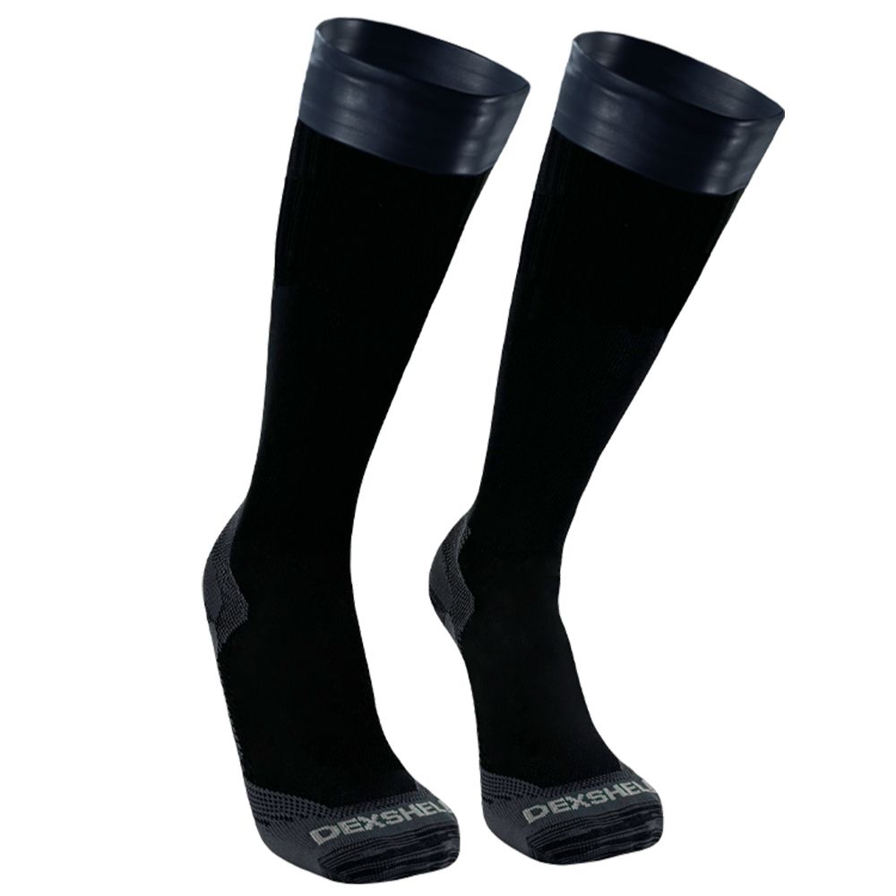 Носки водонепроницаемые Dexshell Wading Pro Sosks черный/серый L (42-45)