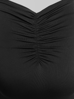 Платье 1122 удлиненное с разрезом по ноге и шнуровкой на спине