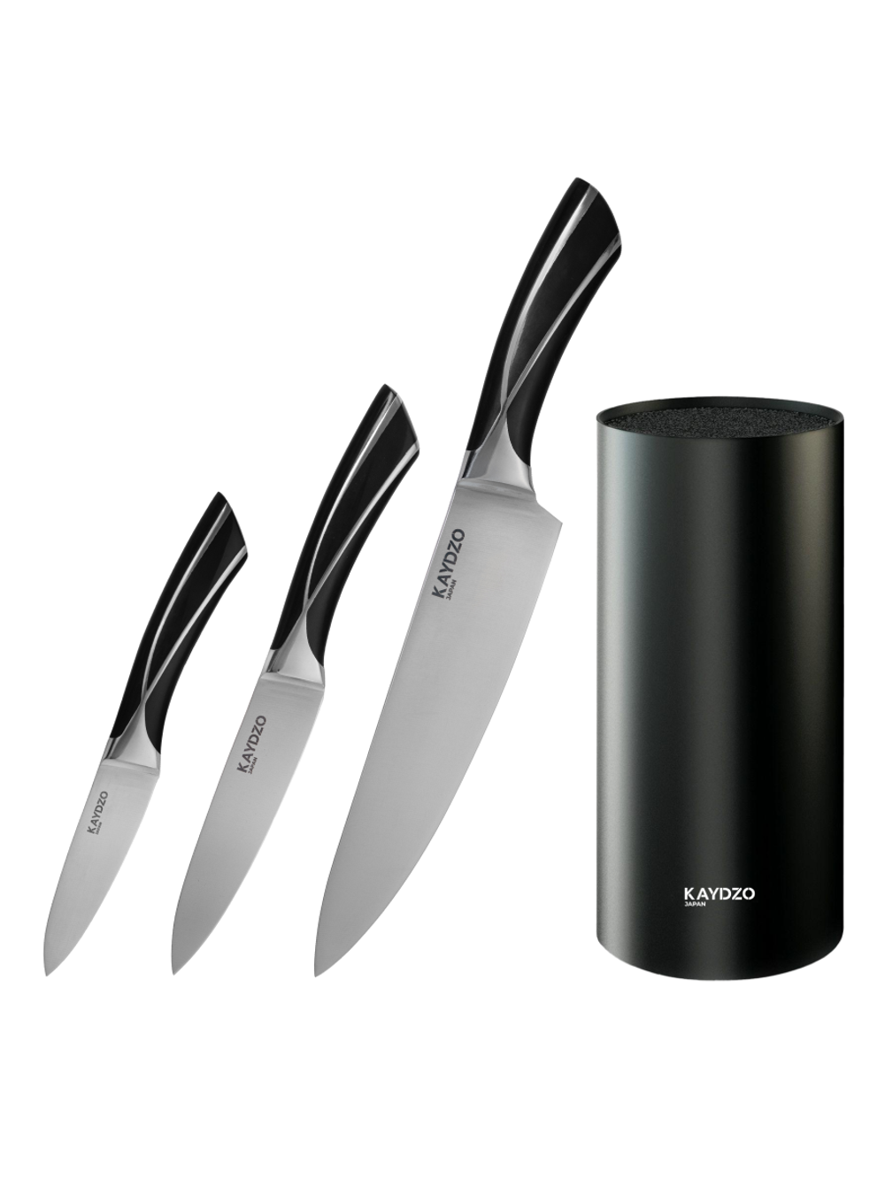 Набор ножей 3 в 1 KAYDZO FUGU и подставки