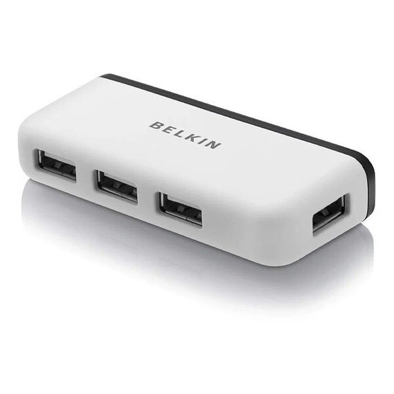 Разветвитель Belkin 4xUSB встроенный кабель USB папа (F4U021bt)
