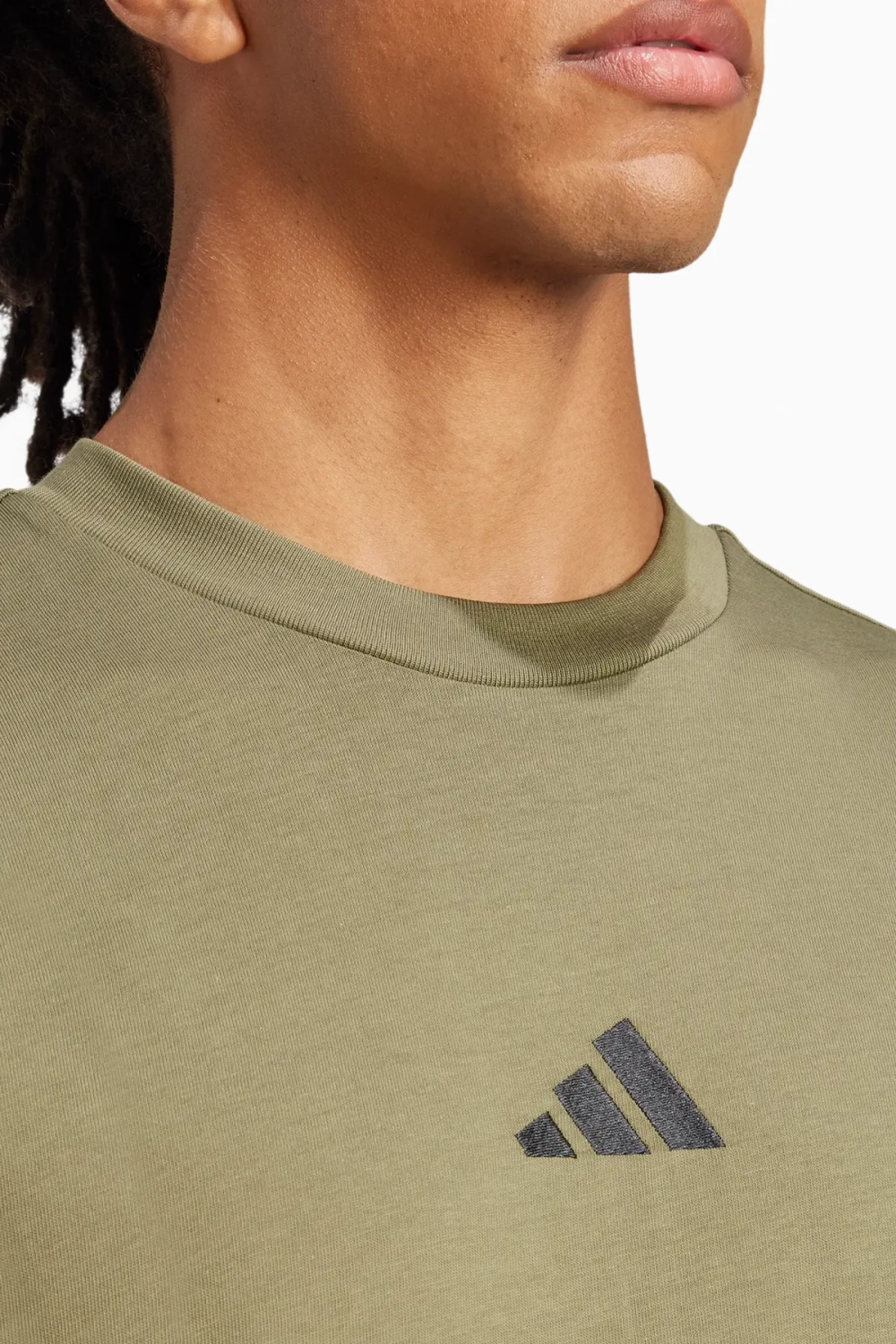 Футболка adidas Essentials Small Logo Single - зеленый