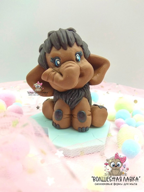 Силиконовая форма Мамонтенок на льдине