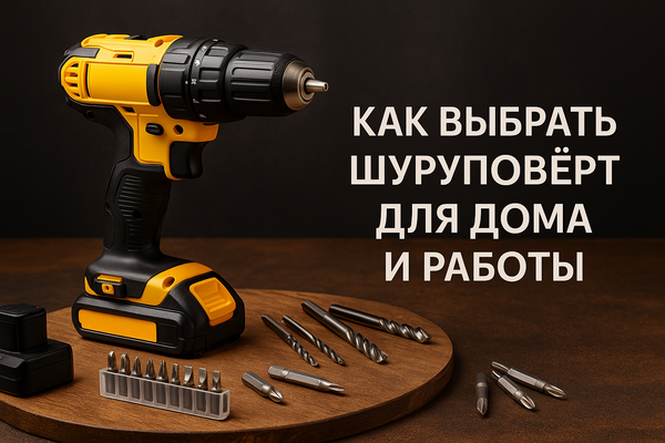 Как выбрать шуруповерт для дома и работы