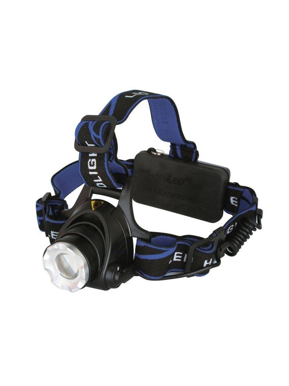 Фонарь аккумуляторный налобный E150 CREE 3Вт фокус 3 режима 220В пластик. черн. (бокс) Ultraflash 12188