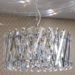 Citilux Ингвар CL334261 Люстра подвесная хрустальная Хром