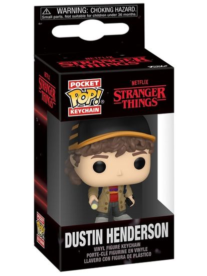 Брелок Funko Pocket POP! Stranger Things S5 Dustin Henderson 86617 / Фигурка-брелок Фанко ПОП! по мотивам сериала "Очень странные дела", Дастин Хендерсон