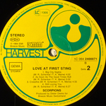 Scorpions ‎– Love At First Sting (Европа 1984г.)