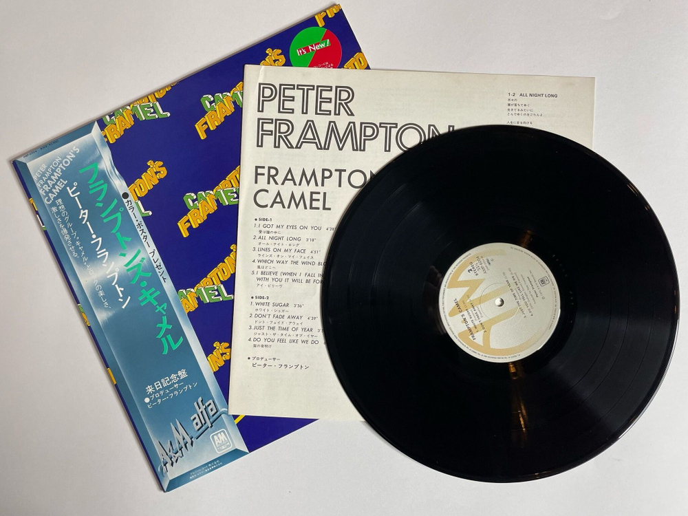 Винтажная виниловая пластинка LP Peter Frampton Camel (Japan 1979) (Obi)