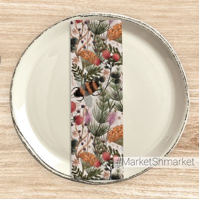 Набор салфеток сервировочных с принтом 