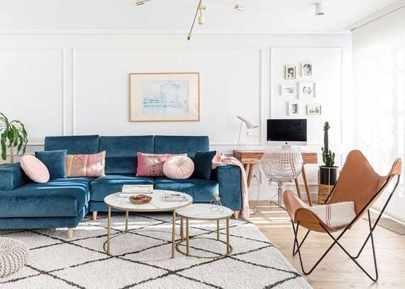 Набор из 2 столиков Leonor Ø80 и Ø50 см