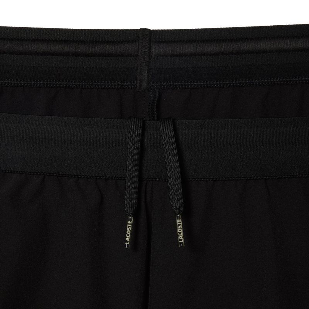 Мужские теннисные шорты Lacoste Sweatsuit Ultra-Dry Regular Fit Tennis Shorts - black
