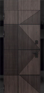 Входная дверь ДК-33 CHOCOLATE с фальш фрамугой КЛАССИКА