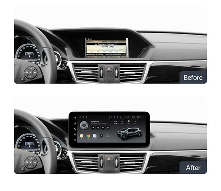 Магнитола для Mercedes-Benz E-класс W212 2009-2012 NTG 4.0 - FarCar MB1009 монитор 10.25" на Android 13, 8Гб+128Гб, CarPlay, 4G SIM-слот