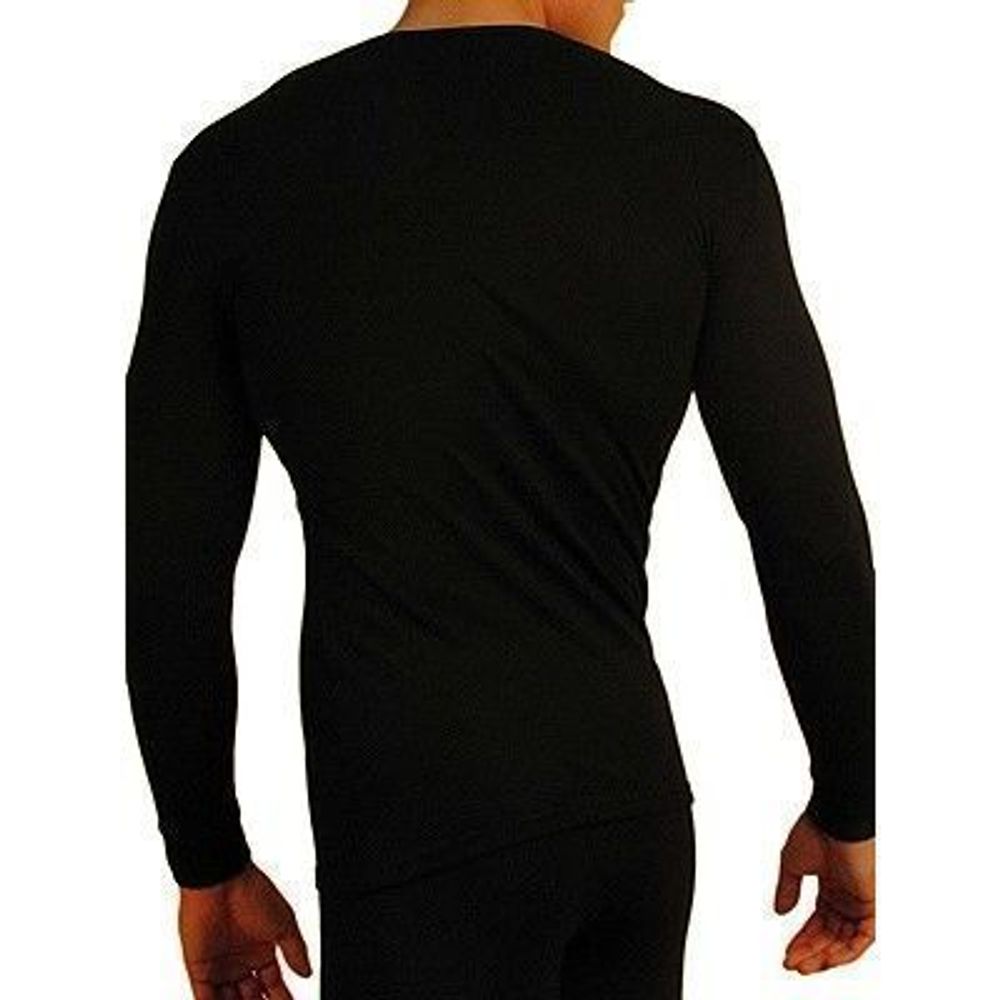 Мужская футболка с длинным рукавом термо Doreanse черная 2960