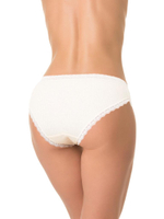 Трусики-слипы из деликатного хлопкового полотна (Размер: L) (Цвет: серый)