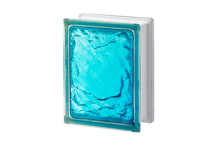 Стеклоблок Vitrablok - Империал - Айс Бирюза 146x197x80