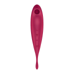 Малиновый вибромассажер 22,2см Satisfyer Twirling Pro+ J2018-305-1