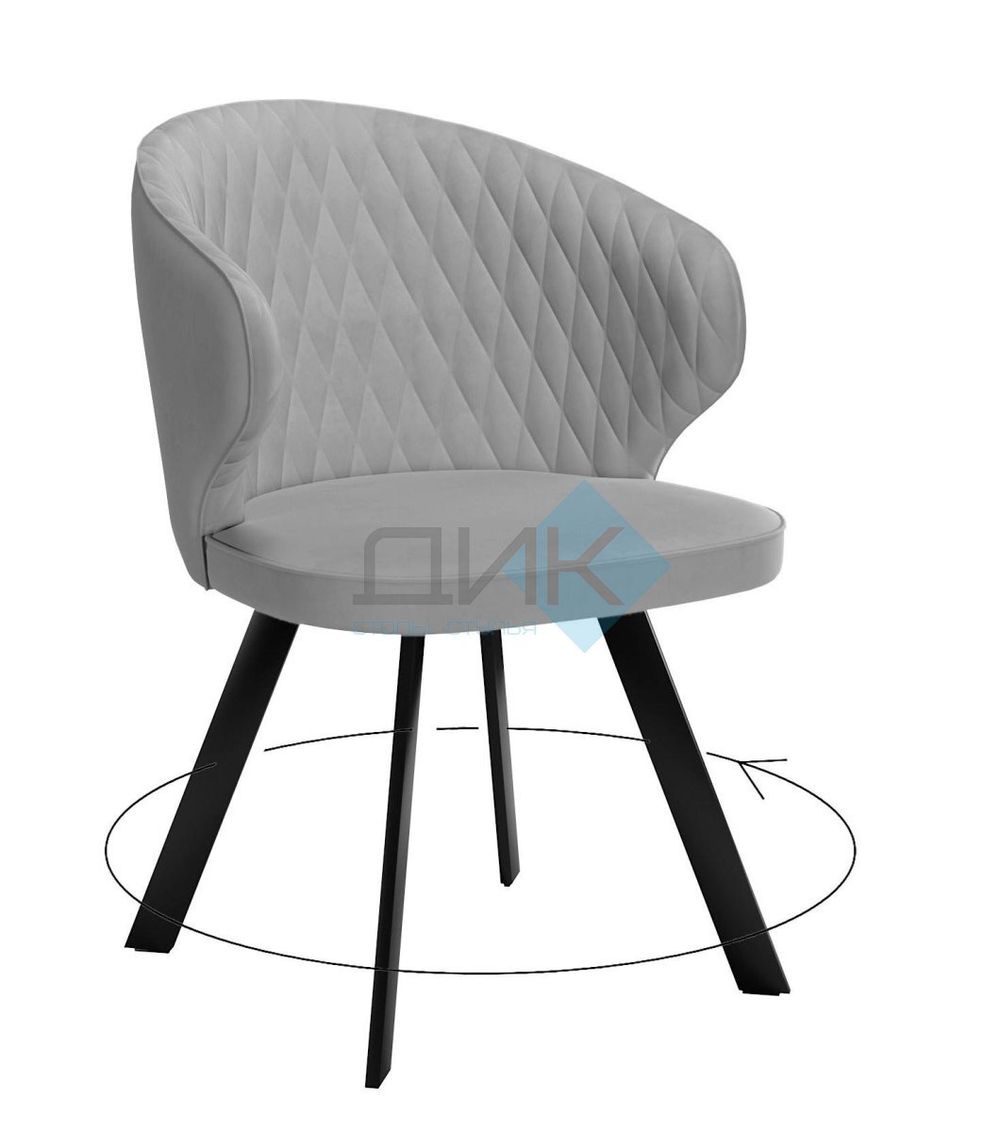 Стул DikLine 249 поворотный опоры чёрные