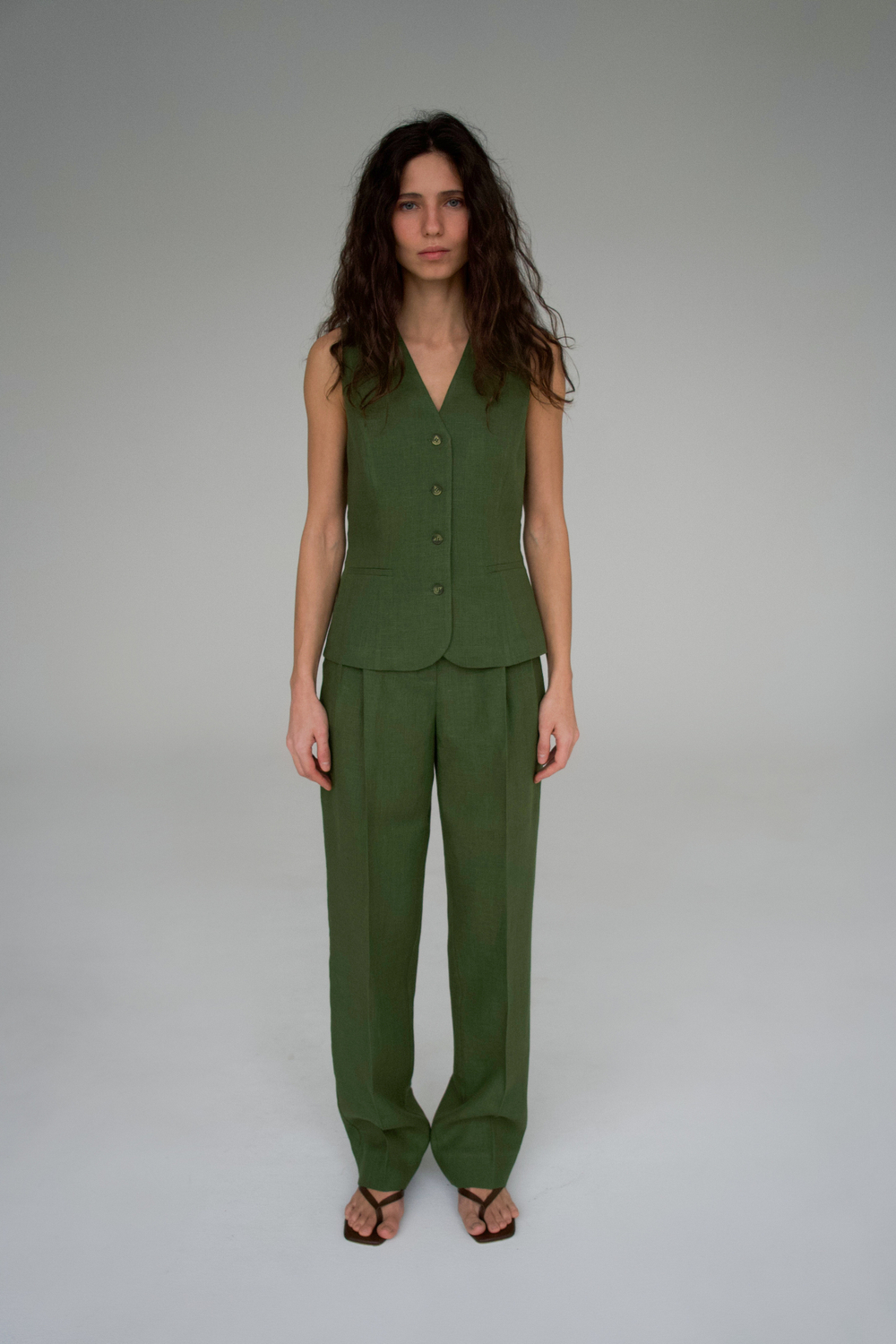 Жилет Мари изо льна 100%