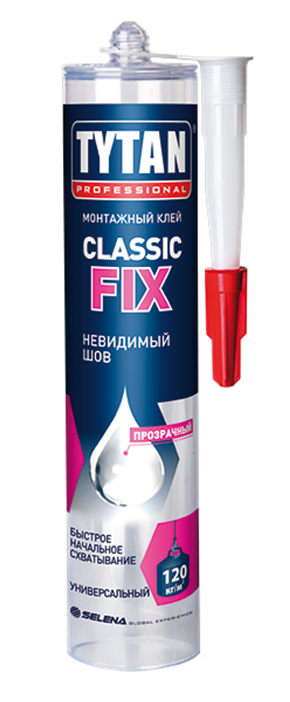 Клей Tytan Professional Classic Fix монтажный каучуковый универсальный прозрачный 310мл/334г