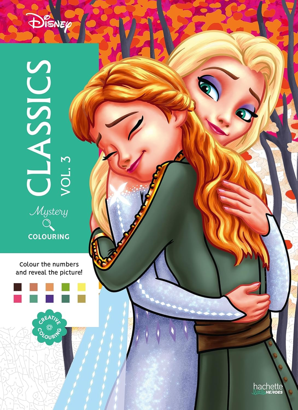 Hachette раскраска по номерам Coloriages mystères -Les grands classiques Disney: Том 13
