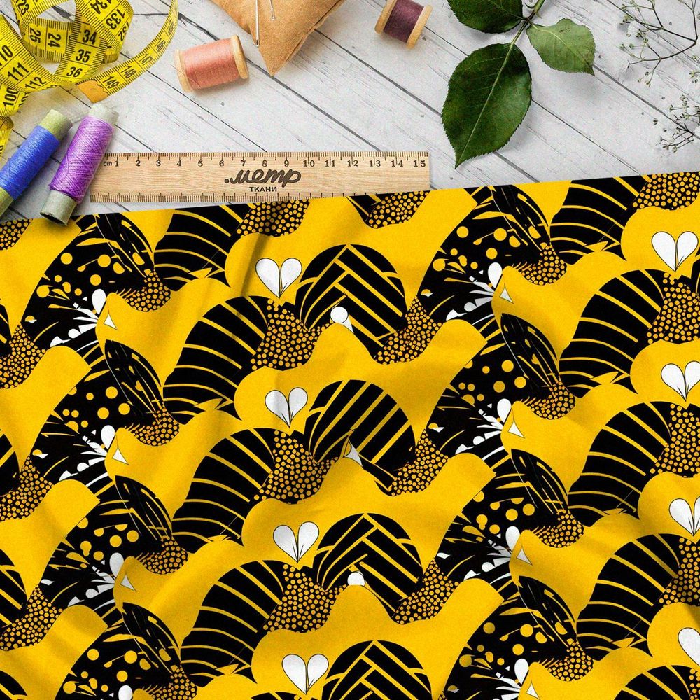 Ткань премиум таффета завораживающие зигзаги судьбы