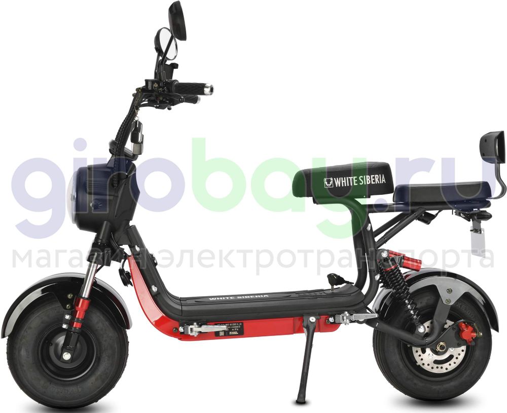 Электроскутер WHITE SIBERIA MINI R 2500w 3.0 (60V/21Ah) - Черный фото №12