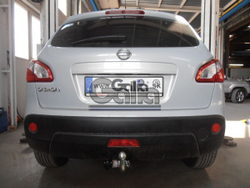Фаркоп оцинкованный Galia N054C для Nissan Qashqai 2007-2014, Qashqai 2 2014-(паспорт и сертификат в комплекте)(без электрики)