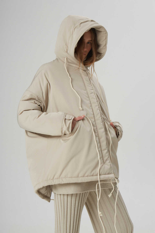 Капор вязаный, черный