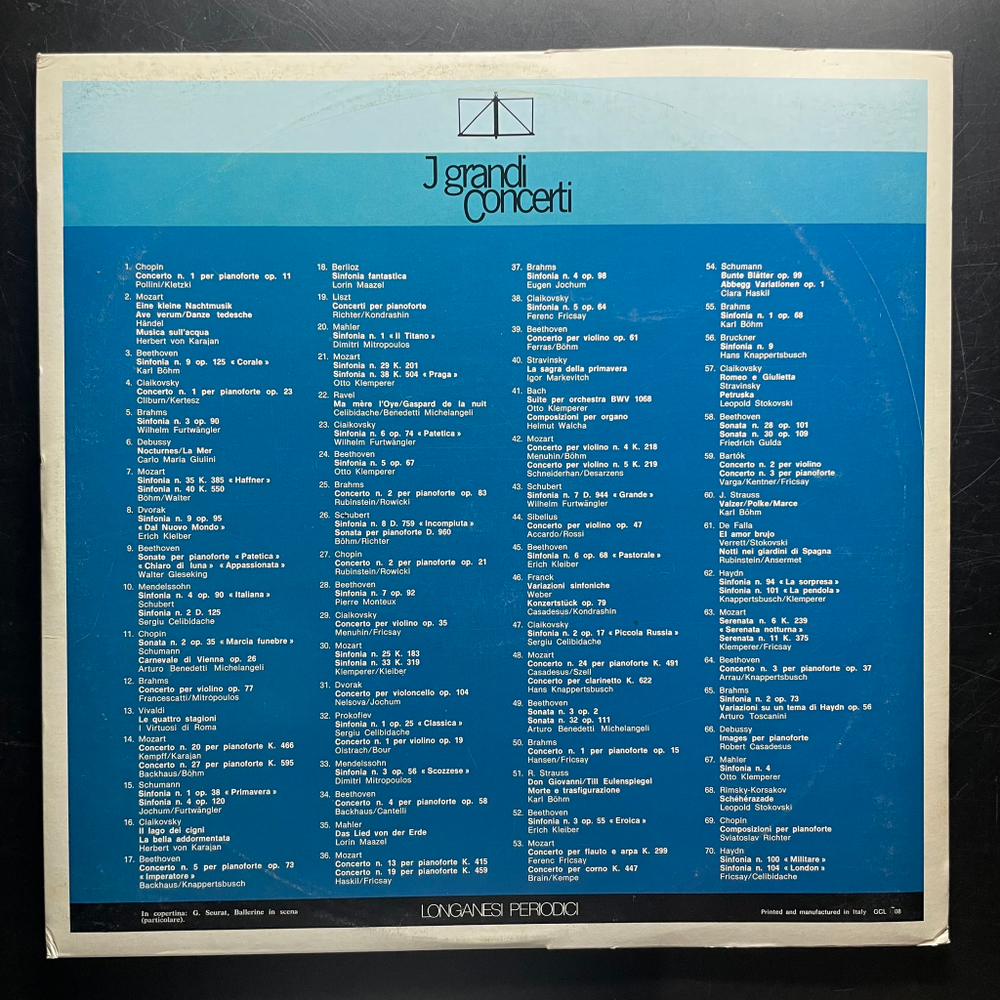 Дворжак - Симфония № 9 "из Нового Света" (Италия 1982г.)