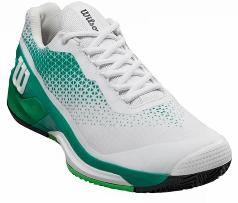 Теннисные кроссовки Wilson Rush Pro 4.0 Clay - white/bosphorus/green