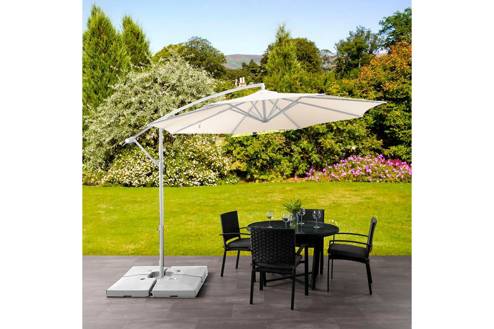 Зонт Парма, 3000мм, с вент. куполом, бежевый