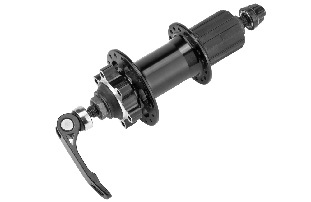 Втулка Задняя KT-TR8R 32H эксц.под касс.8/9 скор. диск 6 болт.алюм.черн. арт.130173