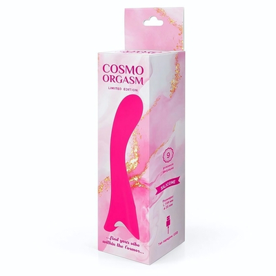 Розовый вибратор для G-стимуляции с 9 режимами вибрации - 19,9 см. (Цвет: розовый)