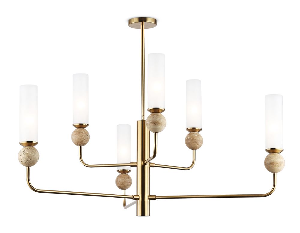 Ambrella Люстра на штанге с мрамором Ceramo Modern LH53251